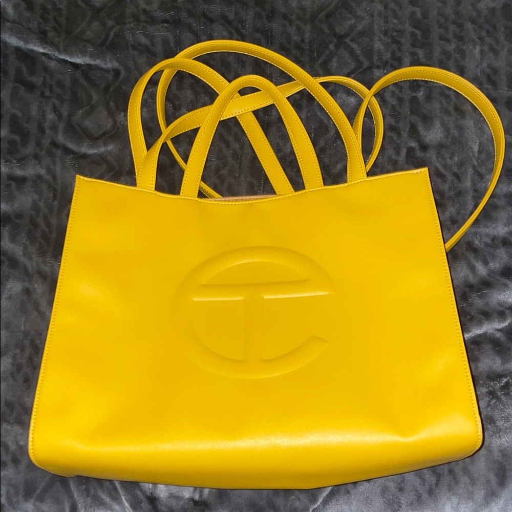 Medium Telfar Mustard Yellow Tote Bag